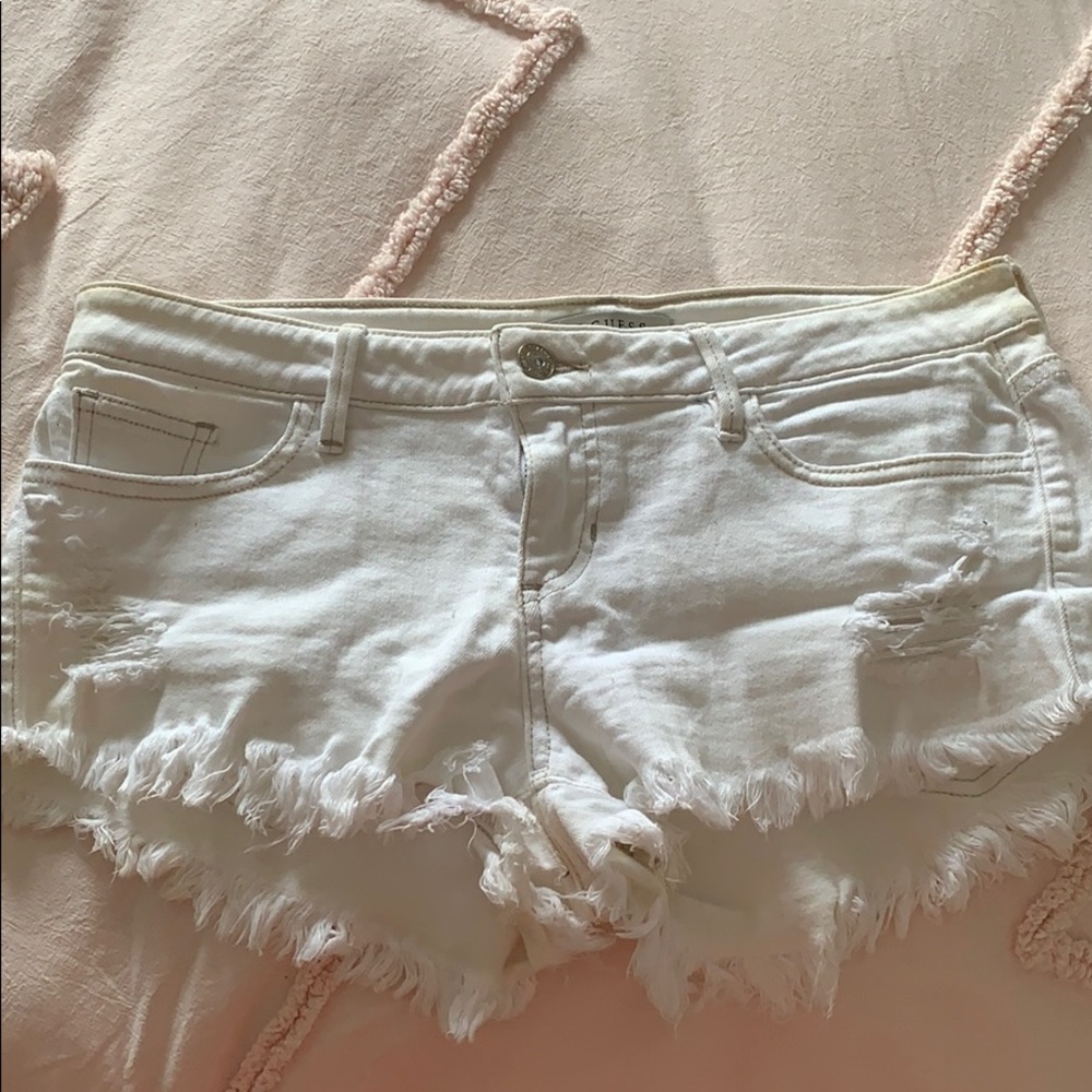 Guess jean shorts.